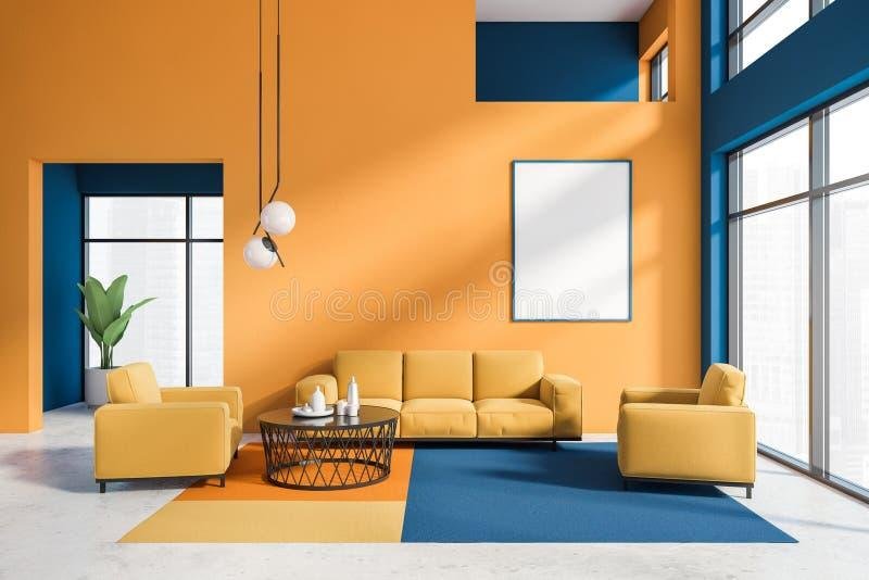 Perpaduan Warna Biru dan Orange
