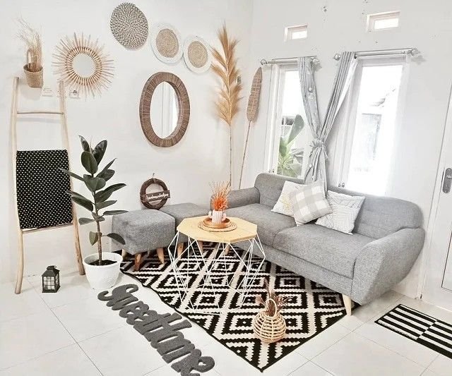 Warna cat ruang tamu agar terlihat mewah : Putih