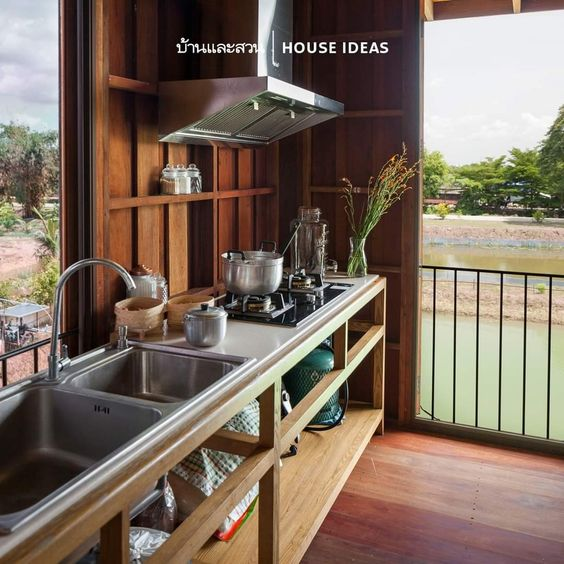 dapur sederhana di kampung