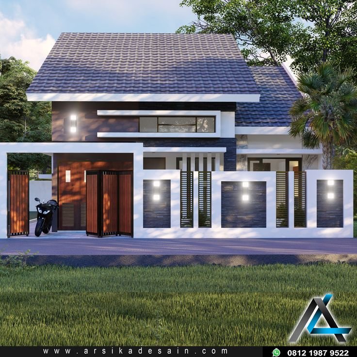 model atap rumah memanjang