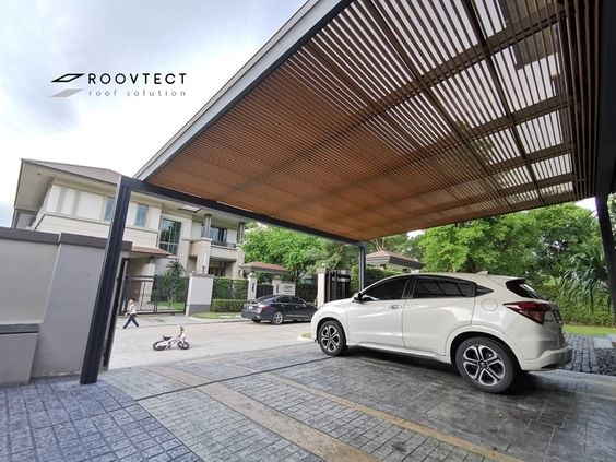 keramik garasi mobil mewah 