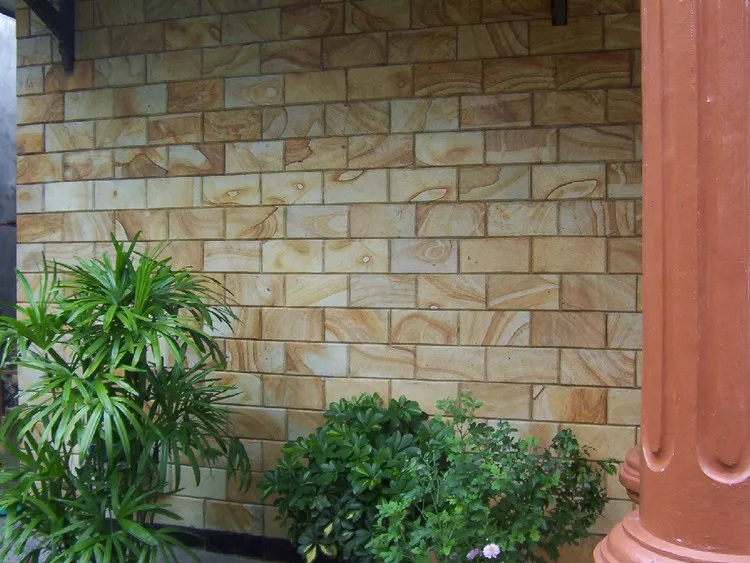 model batu alam dinding luar rumah