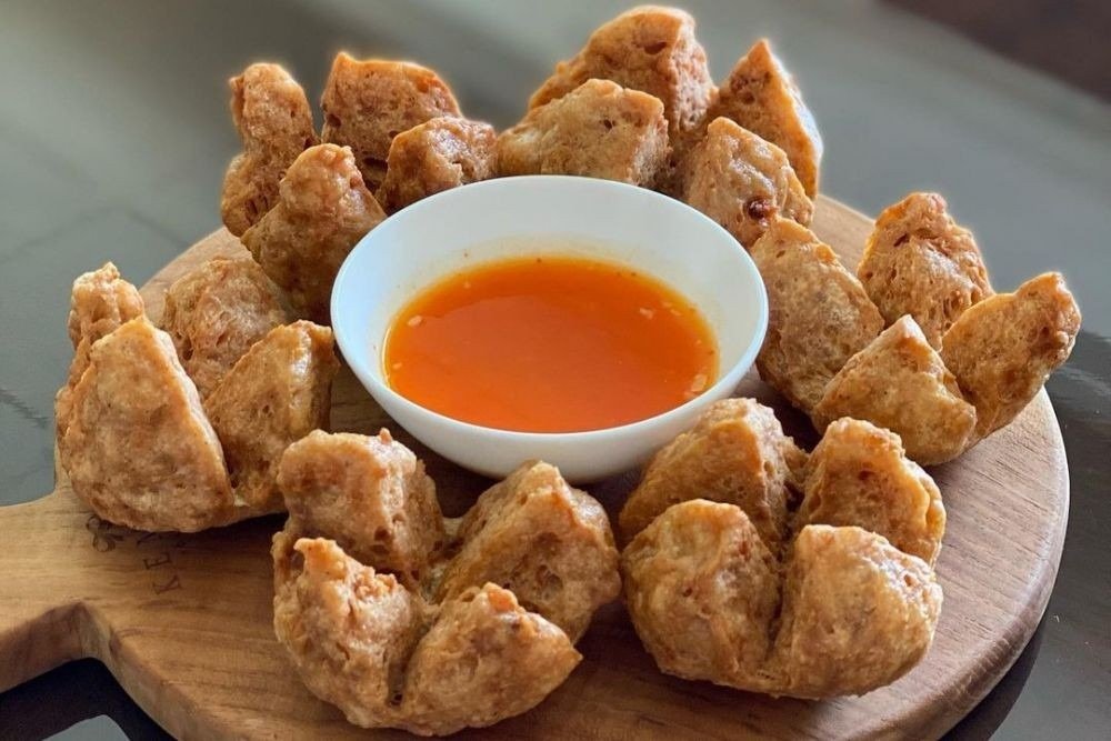 Menu buka puasa lauk pauk : bakso goreng