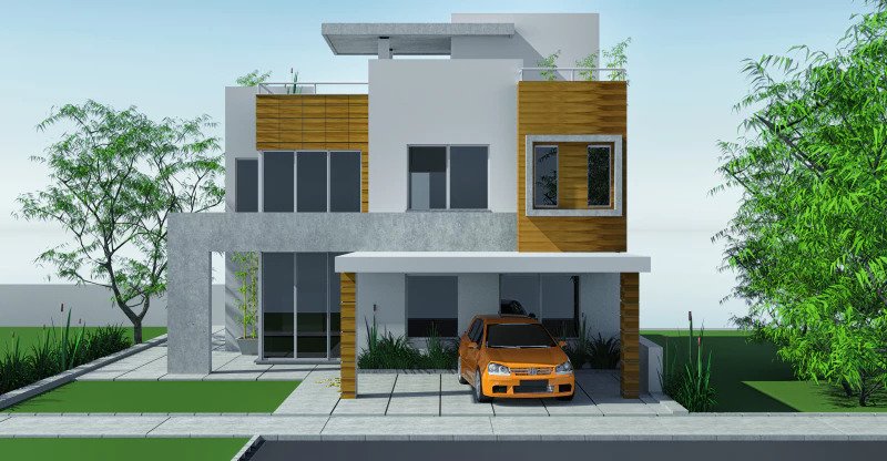 desain rumah 2 lantai tipe 36