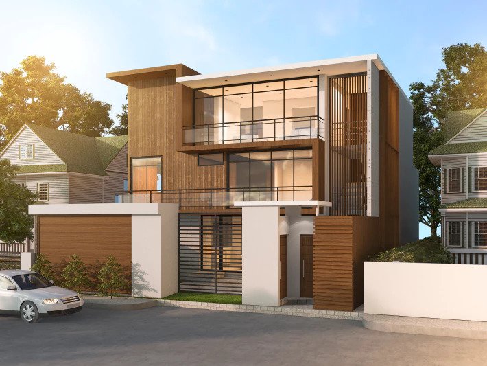 desain rumah modern 2 lantai