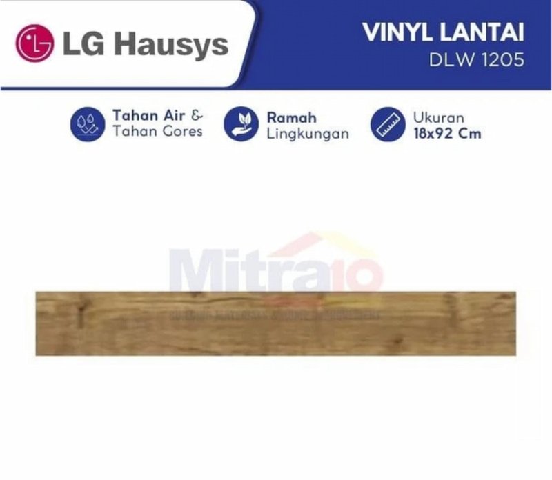 Lg Decotile Vinyl Lantai Kayu DLW 1207 0.3x18x92 Cm Coklat Kayu