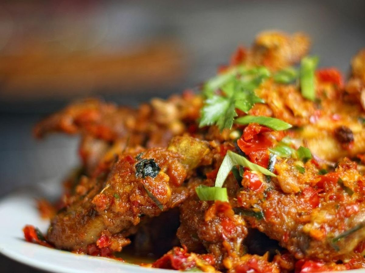 menu natal ayam rica-rica