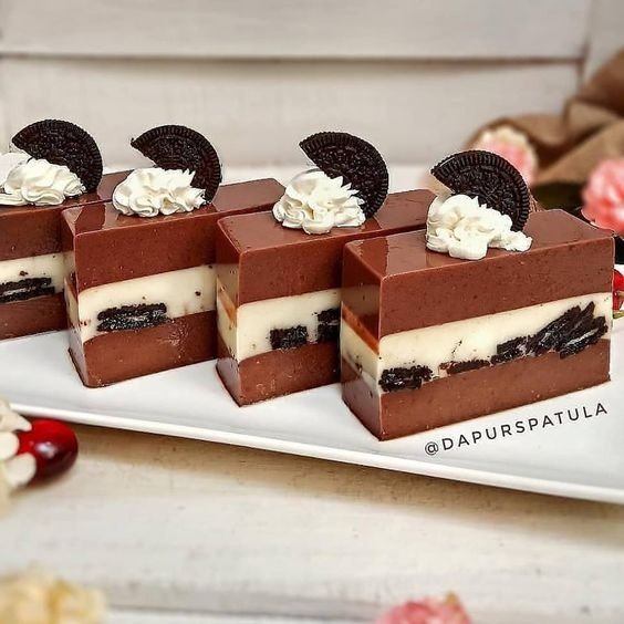 cara membuat puding oreo
