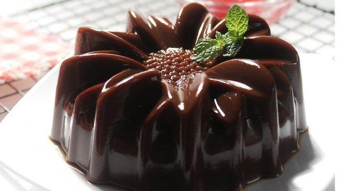 cara membuat puding susu coklat