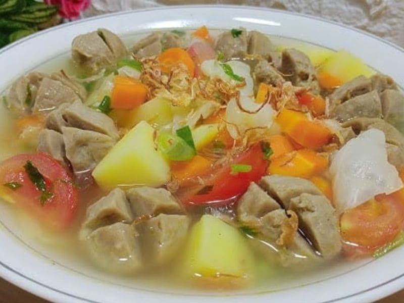 Resep Sayur Sop Bakso
