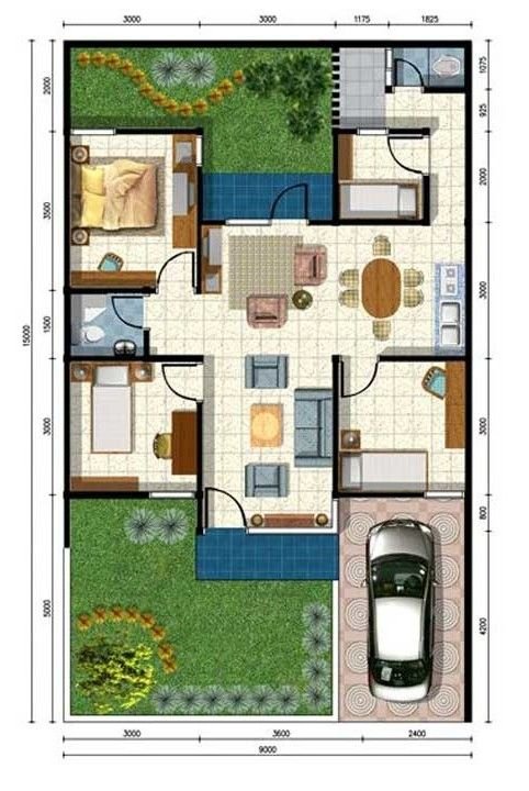 desain rumah minimalis 3 kamar E