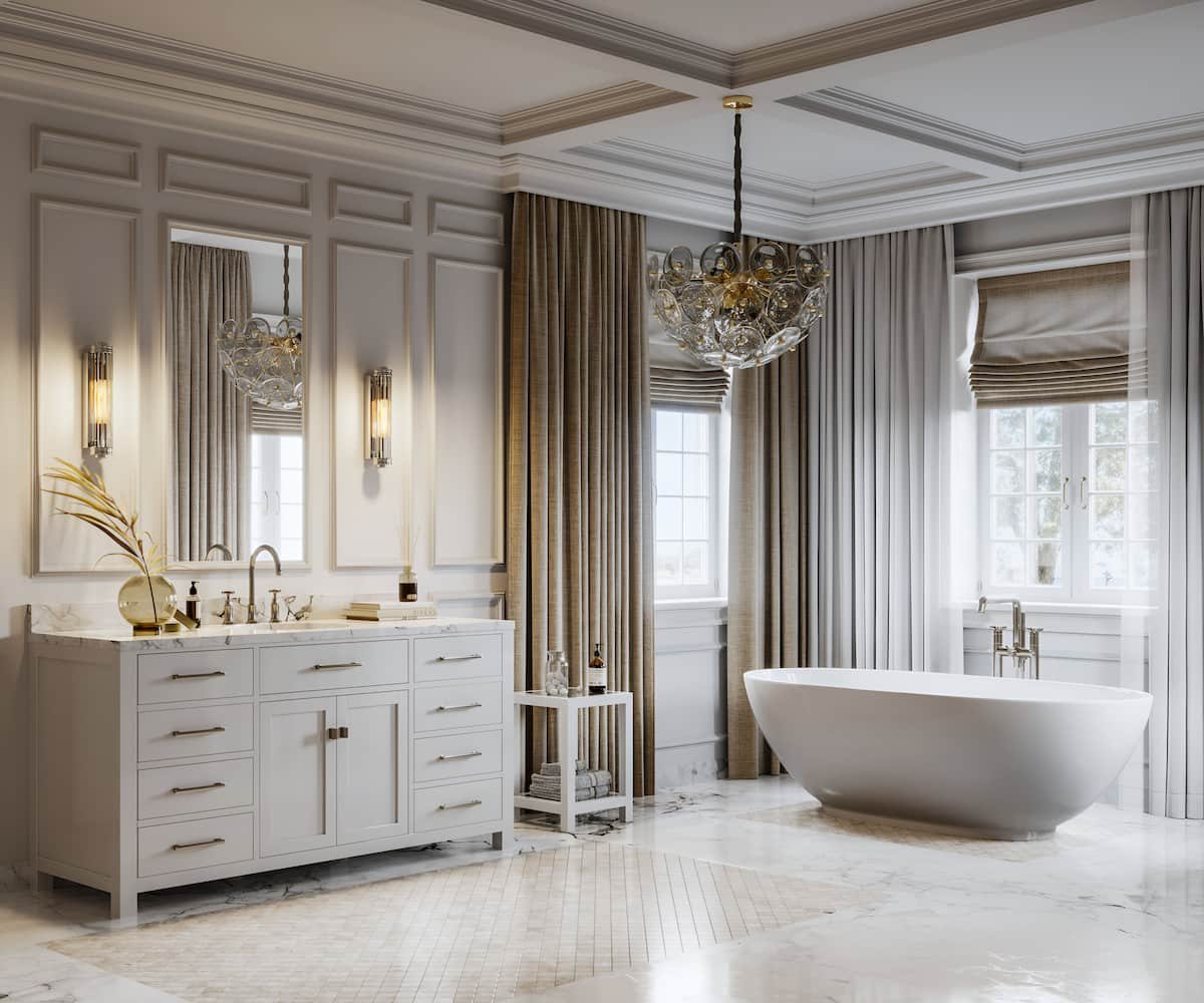 keramik kamar mandi minimalis motif glamour