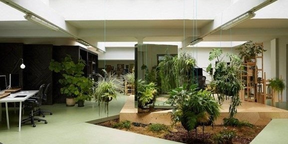 desain taman indoor kantor