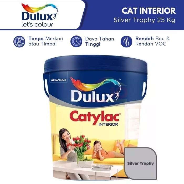 Dulux Cat Tembokl Catylac Silver Trophy