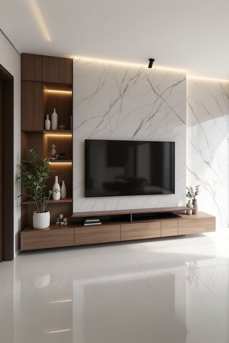 ide backdrop tv minimalis
