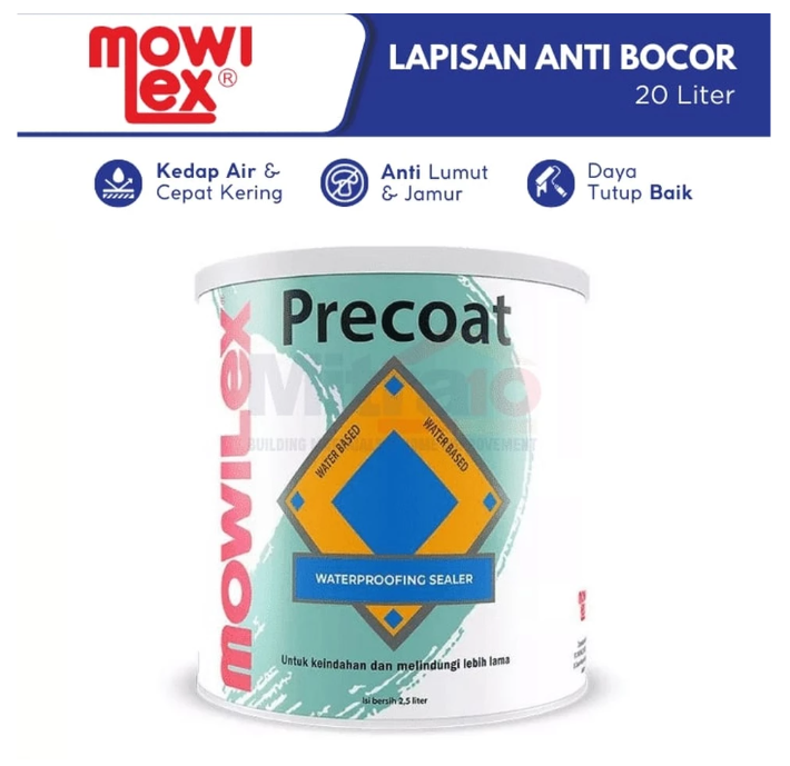 kombinasi cat eksterior tahan air cat pelapis anti bocor mowilex