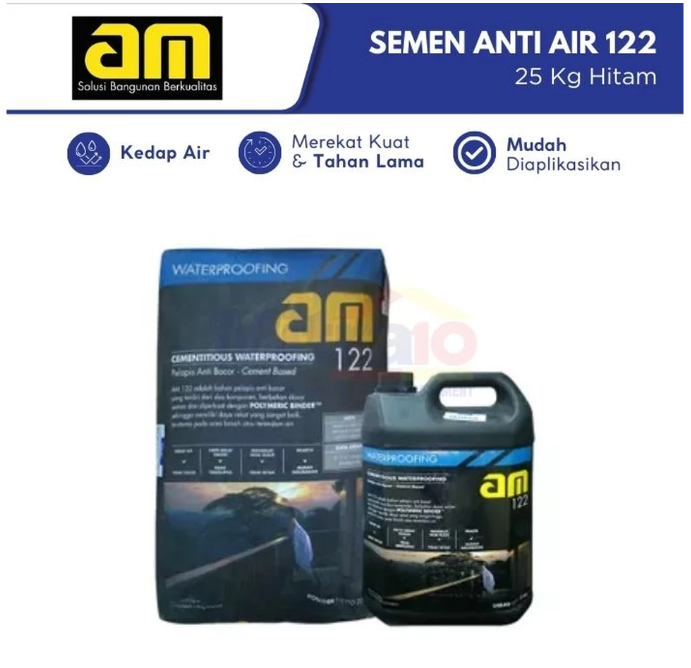 material waterproofing mortar semen anti air am