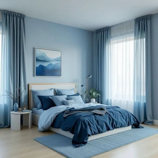 warna cat kamar tidur sejuk blue ocean