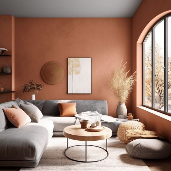 warna cat rumah sederhana tapi mewah terakota