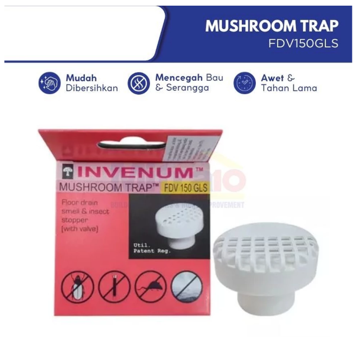 waterproofing balkon mushroom trap drainase