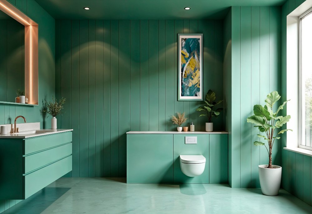 cat kamar mandi Signal Green untuk Nuansa Segar