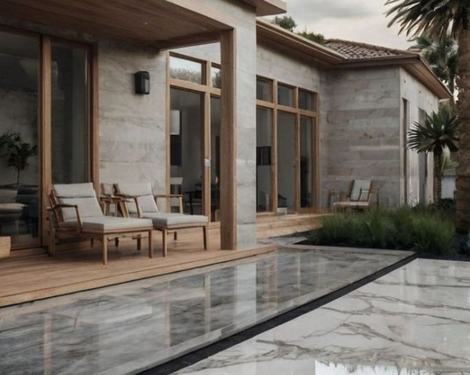 Keramik Teras Rumah Mewah Finishing Glossy