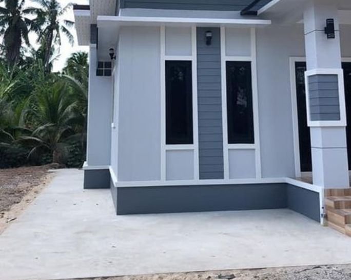 Keramik Teras Rumah Warna Abu-Abu Natural