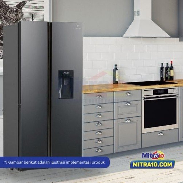 Kulkas Polytron Terbaik, Polytron Side by Side PRS 480X – 450 Liter