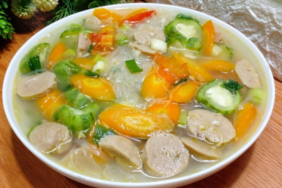 Resep Sayur Sop Oyong dan Bakso Ikan
