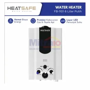 Heatsafe Water Heater Gas FB-1101 6 Liter