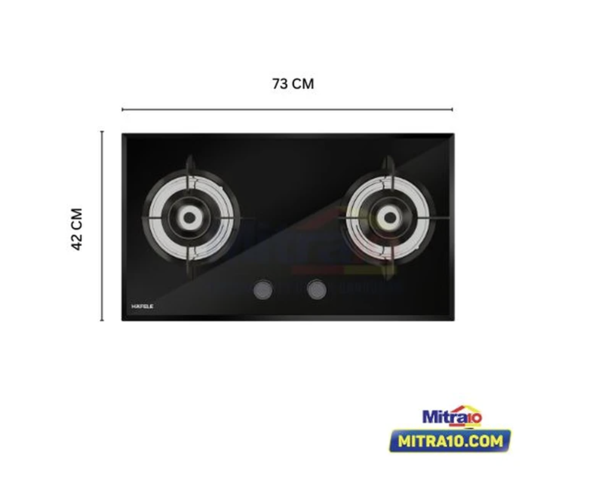 Hafele Kompor Tanam Gas 2 Tungku 538.66.364 Hitam