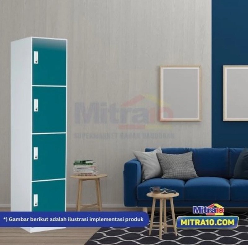 Zehn Loker Besi 4 Pintu ZN-S-Z04-BL