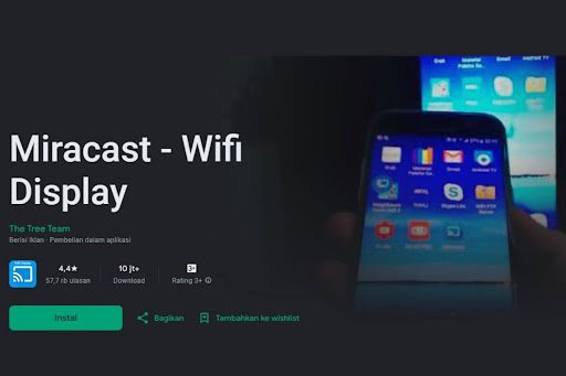 Menghubungkan dengan Miracrast