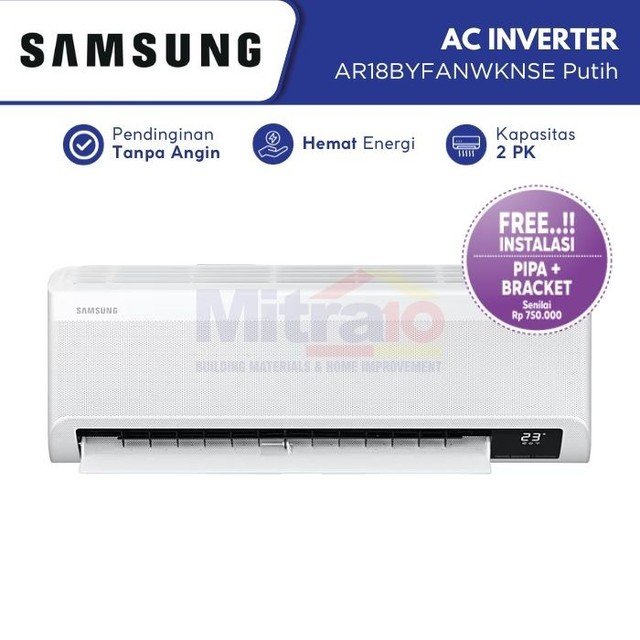 rekomendasi ac inverter Samsung AC Inverter AR18BYFANWKNSE 2 PK