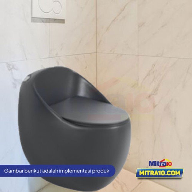 kloset duduk hitam terbaik Noir FSA0208