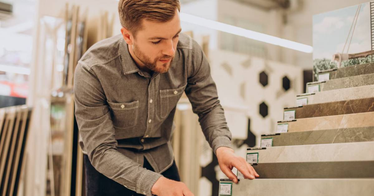 ilustrasi membeli material rumah mewah