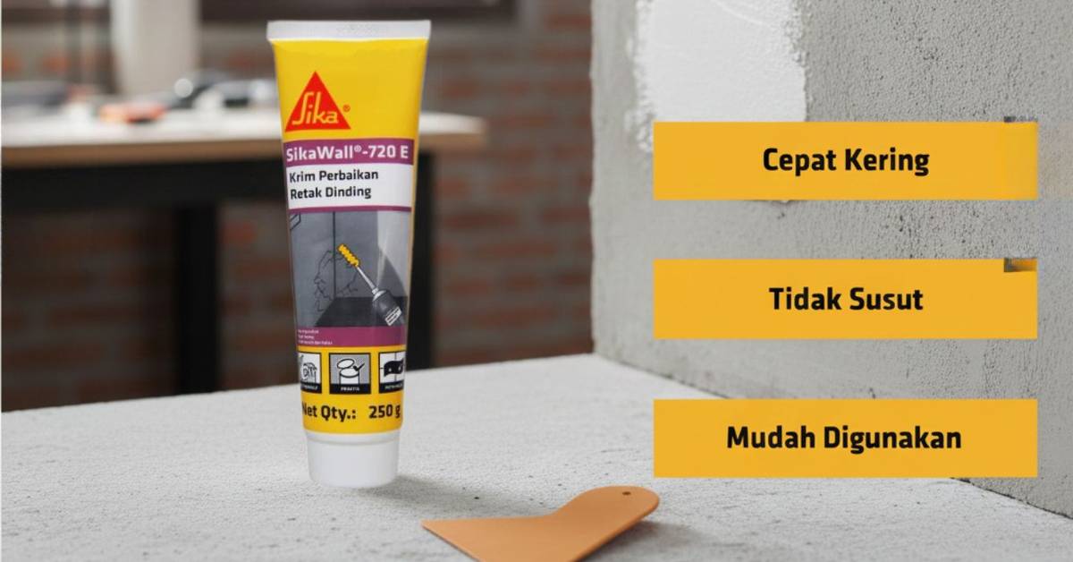 Sika Wall 720E Repair Cream: Solusi Praktis untuk Memperbaiki Dinding Retak & Rusak di Rumah