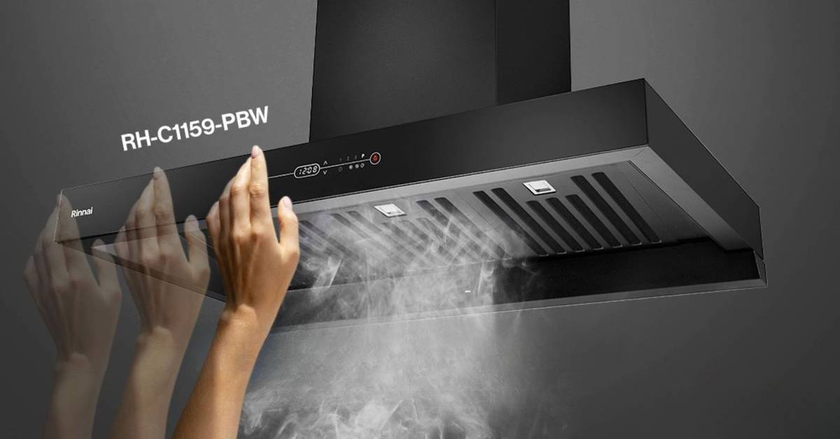 Sering Terganggu Asap Masakan? Cooker Hood Rinnai RH-C1159-PBW Bisa Jadi Solusinya