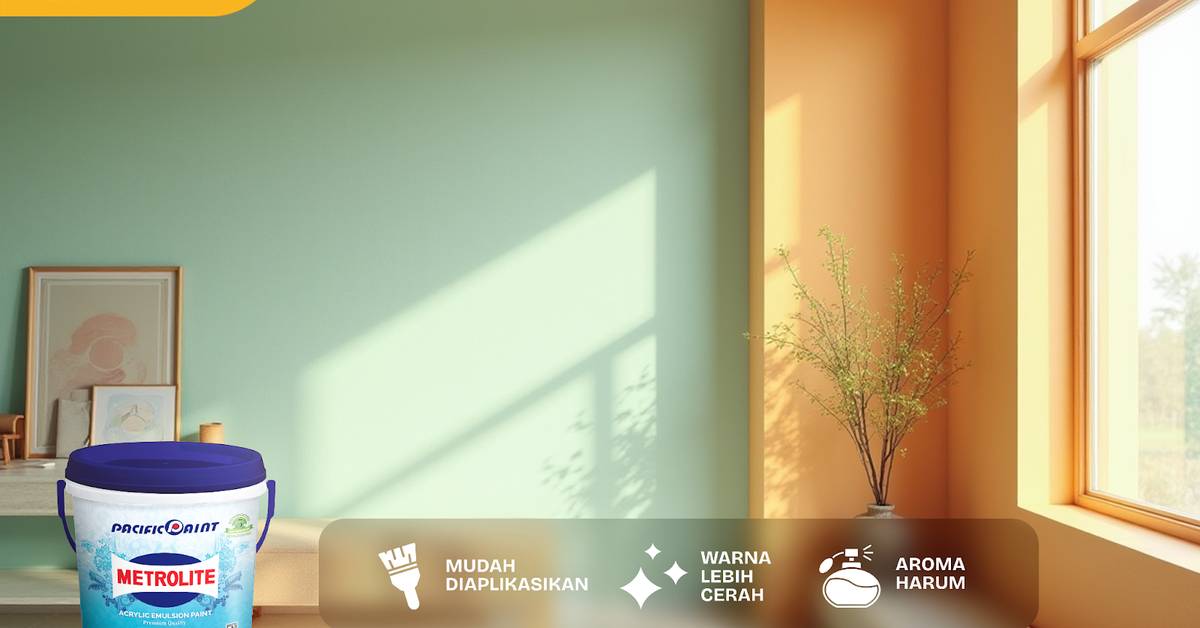 Metrolite Acrylic Emulsion, Cat Interior yang Bikin Dinding Tahan hingga 5 Tahun
