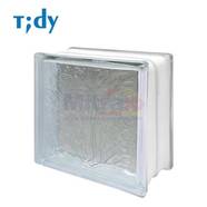 Tidy Glass Block Hollow Coral 8x19x19 Cm