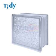 Tidy Glass Block Hollow Starry 8x19x19 Cm