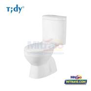 Tidy Kloset Duduk Dua Bagian 008S 36cm X 78.5cm X 62cm Putih