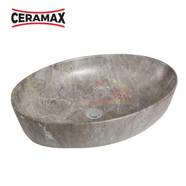 Ceramax Wastafel Atas Meja Mason H425C14 Coklat