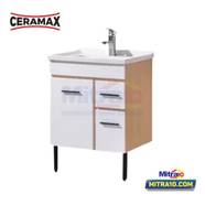Ceramax Kabinet Dengan Wastafel Kamar Mandi Liam Series PS-837 Putih (Set)