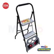 Zehn Tangga aluminium 2 Step Dengan Roda Troli YC-HT24012