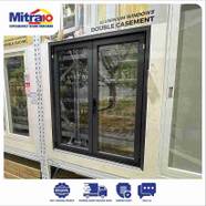 Jendela Aluminium Lipat ZEHN FD 100x120cm Abu-abu