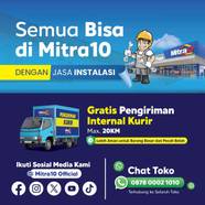 Zehn Jendela Double Sliding dengan Mesh W1-AT 100X140CM Coklat