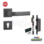 Zehn Gagang Pintu Lux 16 LT808-103-MB+ BODY SUS304 Matt Black (Set)