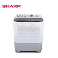Sharp Mesin Cuci 2 Tabung ES-T86CL-HK 8 Kg Putih