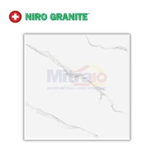 Niro Granite Lantai PGVT GIX32 White Smoke Plish 60x60 Cm Putih